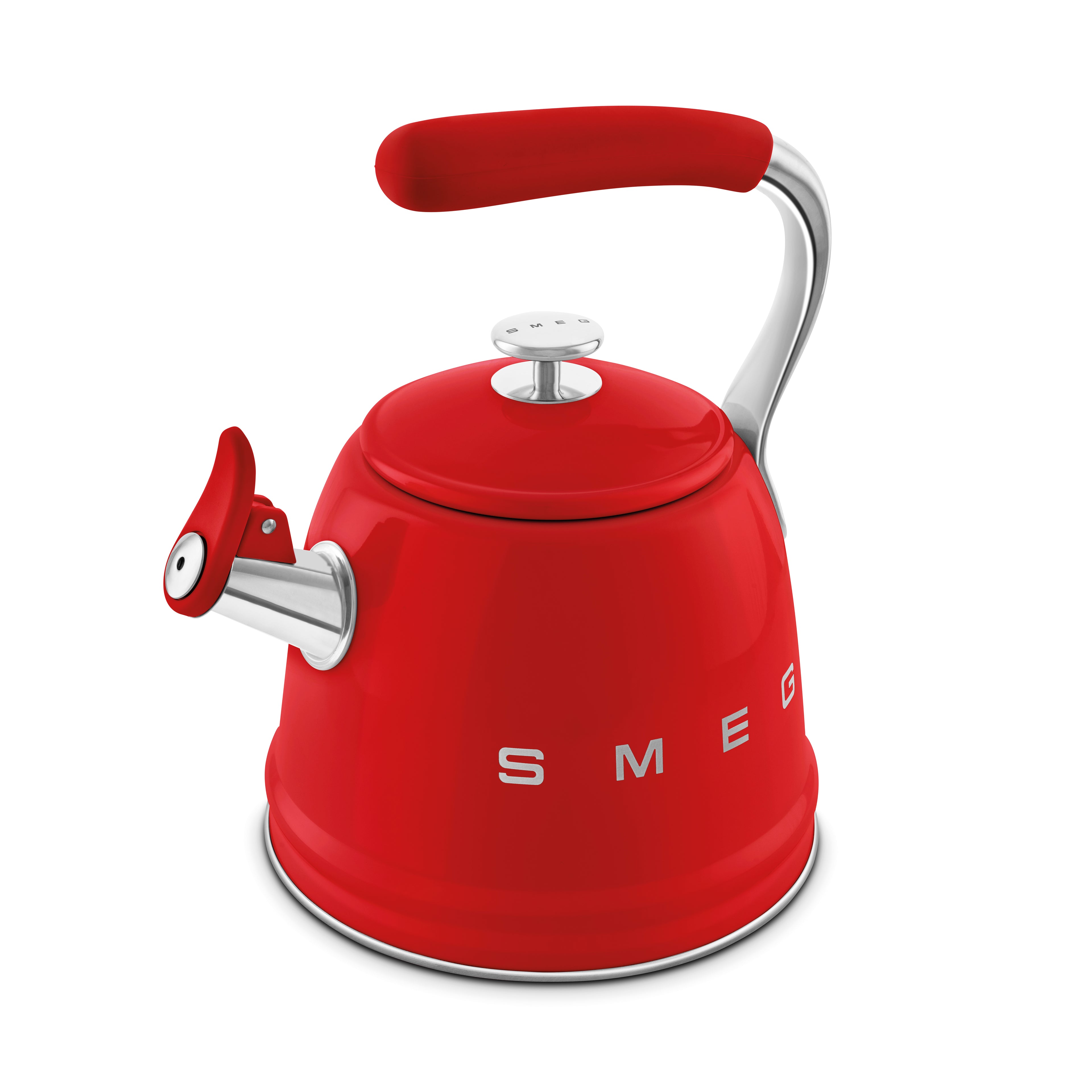 SMEG Stovetop Whistling Kettle 2.3 L (Red)