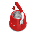 SMEG Stovetop Whistling Kettle 2.3 L (Red)