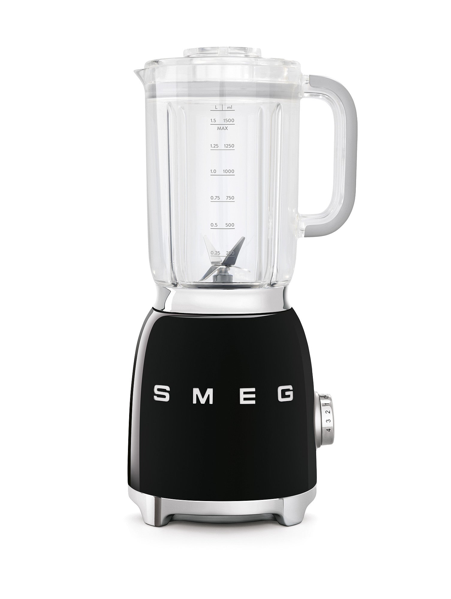 SMEG Stand Blender with Glass Jar (Black)