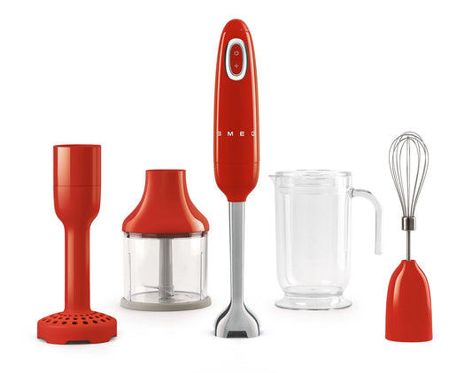 Immersion Hand Blender with Accessories - Red