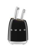 SMEG Knife Block Set with 6 Knives (Black)