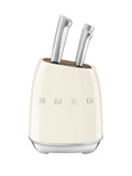 SMEG Knife Block Set with 6 Knives (Cream)