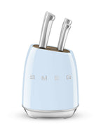 SMEG Knife Block Set with 6 Knives (Pastel Blue)