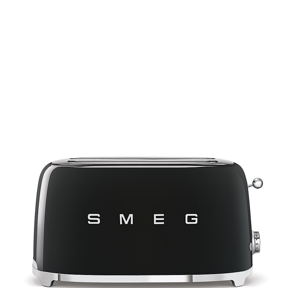 SMEG 4-Slice 2 Long Slots Electric Toaster (Black)