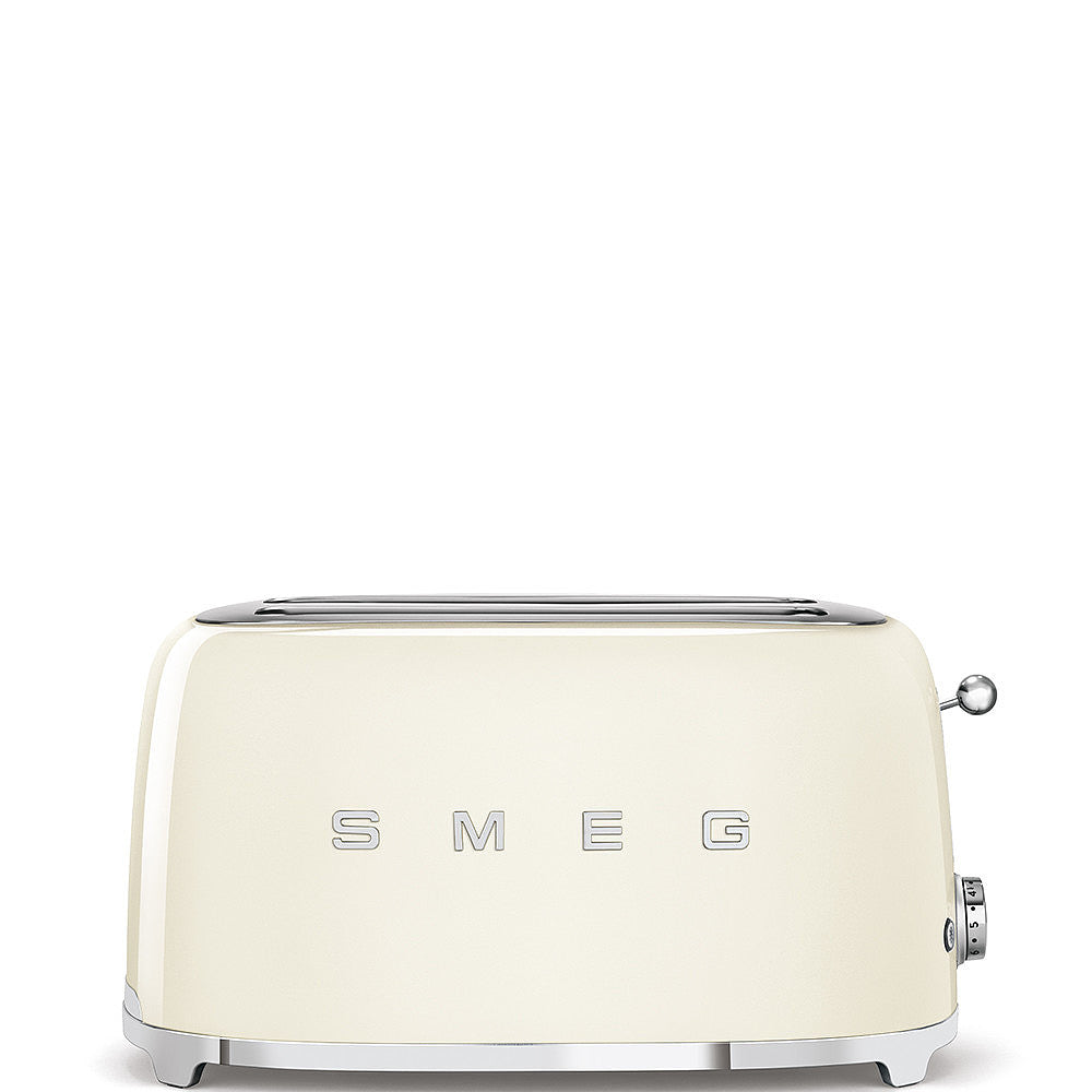 SMEG 4-Slice 2 Long Slots Electric Toaster (Cream)
