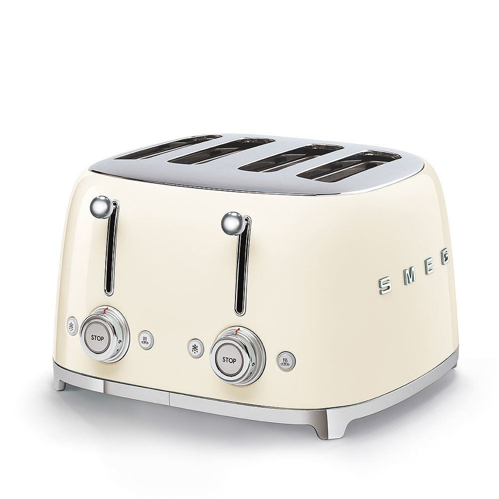 SMEG 4-Slice Electric Toaster (Cream)