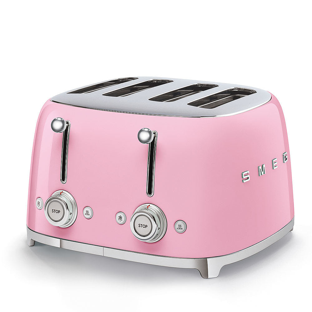 SMEG 4-Slice Electric Toaster (Pink)