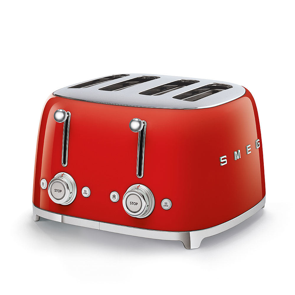 4-Slice Toaster - Red